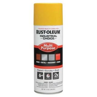 RUST OLEUM 1644830 Spray Paint, OSHA Safety Yellow, 12 oz.