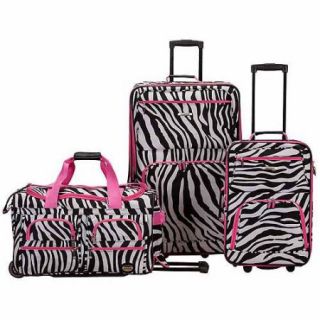 Rockland Luggage Spectra 3 Piece Rolling Luggage Set