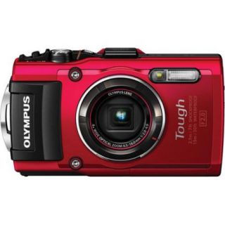 Olympus TG 4 16 MP Waterproof Digital Camera with 3 Inch LCD (Red)