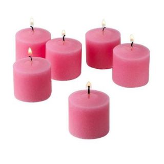 Light In The Dark 10 Hour Pink Rose Garden Scented Votive Candle (Set of 72) LITD V1072 PINKROSE