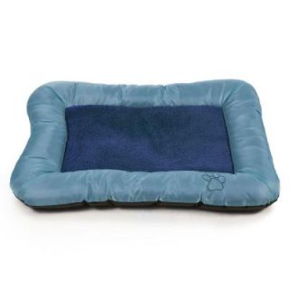PAW Large Blue Plush Cozy Pet Crate Dog Pet Bed 80 0002 L B