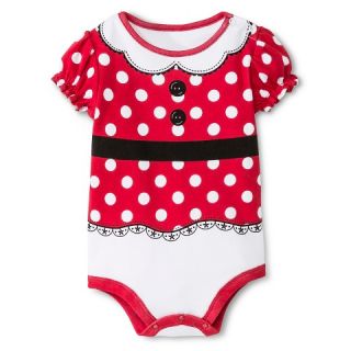Disney Baby Girls Minnie Mouse Bodysuit Red