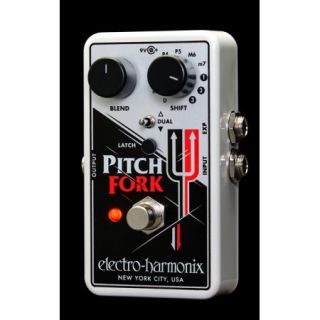 Electro Harmonix Pitch Fork Polyphonic Pitch Shifter Pedal with Power Supply Part Number FORK