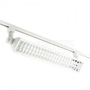 Elco Lighting ETC424W Track Lighting, Line Voltage 2x24W Fluorescent Wall Wash Track Fixture   White