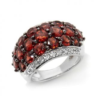 Colleen Lopez "Mulberry Kiss" 6.3ctw Garnet and White Zircon Sterling Silver Do   7631083
