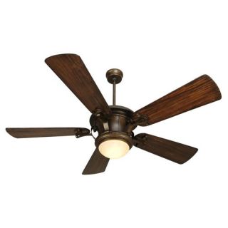 Craftmade AM54PR B554P WAL Amphora 54 Fan with Integrated Bowl Light Kit   Walnut Blades Included