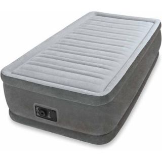 Intex Twin 18" Elevated Premium Comfort Airbed Mattress with Built in Pump