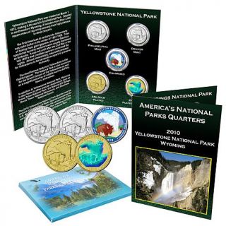 2010 Yellowstone National Park 5 piece Quarter Set   6131843