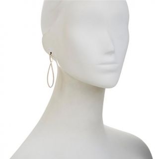 Victoria Wieck Absolute™ 1.45ctw Elongated Pear Shaped Hoop Earrings   7905730