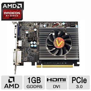 Visiontek Radeon R7 250 Video Card   1GB GDDR5, PCI Express 3.0 (x16), AMD CrossFire   900649   Includes Lifetime Warranty w/Registration
