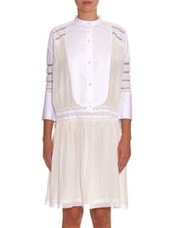 Salome broderie anglaise silk dress  Queene and Belle US