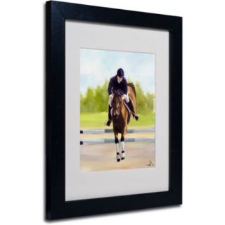 Trademark Fine Art "Horse of Sport X" Canvas Art by Michelle Moate, Black Frame