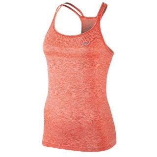 Nike Dri FIT Knit Strappy Tank   Womens   Running   Clothing   Light Crimson/Heather/Reflective Silver