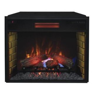 28 in. Infrared Quartz Electric Fireplace Insert with Flush Mount Trim Kit 85866 BB