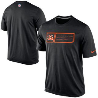 Nike Cincinnati Bengals Legend Jock Tag Performance T Shirt   Black
