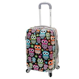 Rockland Vision Polycarbonate Carry On Luggage Set   Owl (20)