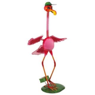 Eglo Outdoor Solar Flamingo Pink LED Light 47435