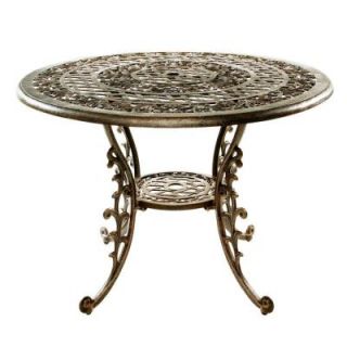 Oakland Living Mississippi Antique Bronze Patio Dining Table 2011 AB