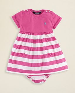 Ralph Lauren Childrenswear Infant Girls' Nautical Stripe Dress   Sizes 9 24 Months