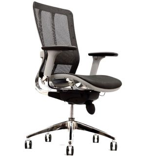 East End Imports EEI 190 BLK Future Office Chair Low Back in Gray Frame with Black Mesh