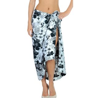 La Leela Gradient Color Beach Wrap Swimwear Hawaiian Sarong Bikini