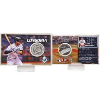 Evan Longoria Tampa Bay Rays Highland Mint Player Coin Card