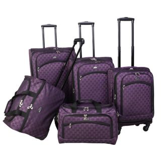 American Flyer Madrid 5 piece Expandable Spinner Luggage Set