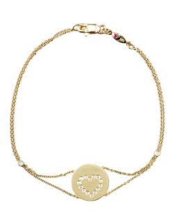 Roberto Coin Exclusive Pave Heart Medallion Bracelet