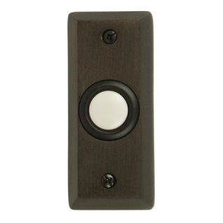 Craftmade BS8 BZ Beveled Rectangle Surface Lighted Push Door Bell Button in Bronze