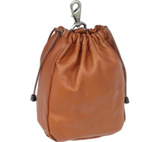 Piel Leather Large Drawstring Pouch 2140   Saddle Leather    & Exchanges