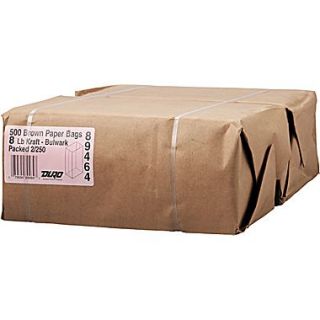 Boardwalk Kraft Heavy Duty Paper Bag, 57 lb, 12 7/16 H x 6 1/8 W x 4 1/6 D