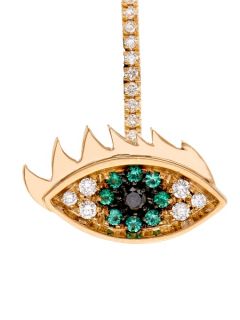 Diamond, emerald, pearl & gold earring  Delfina Delettrez US