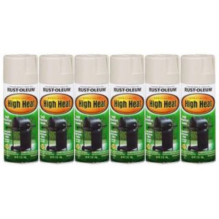Rust Oleum Stops Rust Specialty 12 oz. High Heat Flat Almond Spray Paint (6 Pack) DISCONTINUED 182793