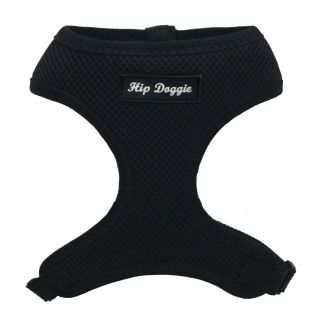 Hip Doggie Ultra Comfort Black Mesh Harness Vest   Dog Collars
