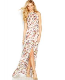 GUESS Floral Halter Maxi Dress   Dresses   Women