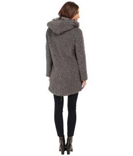 Vince Camuto Fur Hood Sweater Coat J8241