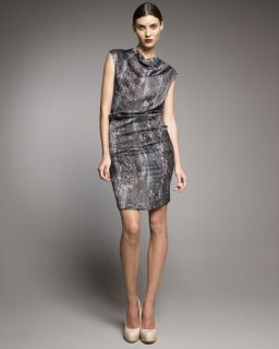 Yves Saint Laurent Python Print Dress