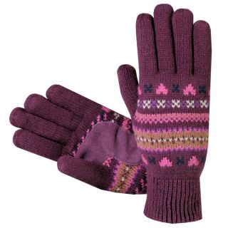 Isotoner Womens Fair Isle Knit Cotton Gloves   16695804  