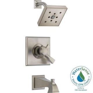 Delta Dryden 1 Handle H2Okinetic Tub and Shower Faucet Trim Kit in Stainless (Valve Not Included) T17451 SSH2O