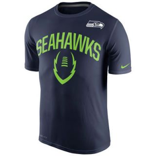Seattle Seahawks Nike Legend Icon Performance T Shirt   Navy Blue