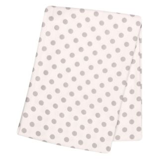 Trend Lab Grey Dot Deluxe Flannel Swaddle Blanket   17484294