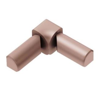 Schluter Rondec Satin Copper Anodized Aluminum 3/8 in. x 1 in. Metal 90° Double Leg Inside Corner I2L/RO100AK