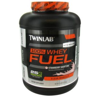 Twinlab 100% Whey Fuel Strawberry Shortcake, Lean Muscle   5 Lbs