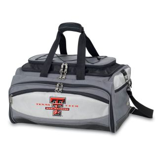 Picnic Time 750 00 175 574 0 Buccaneer Texas Tech Red Raiders Digital Print Cooler and Barbecue Set in Black